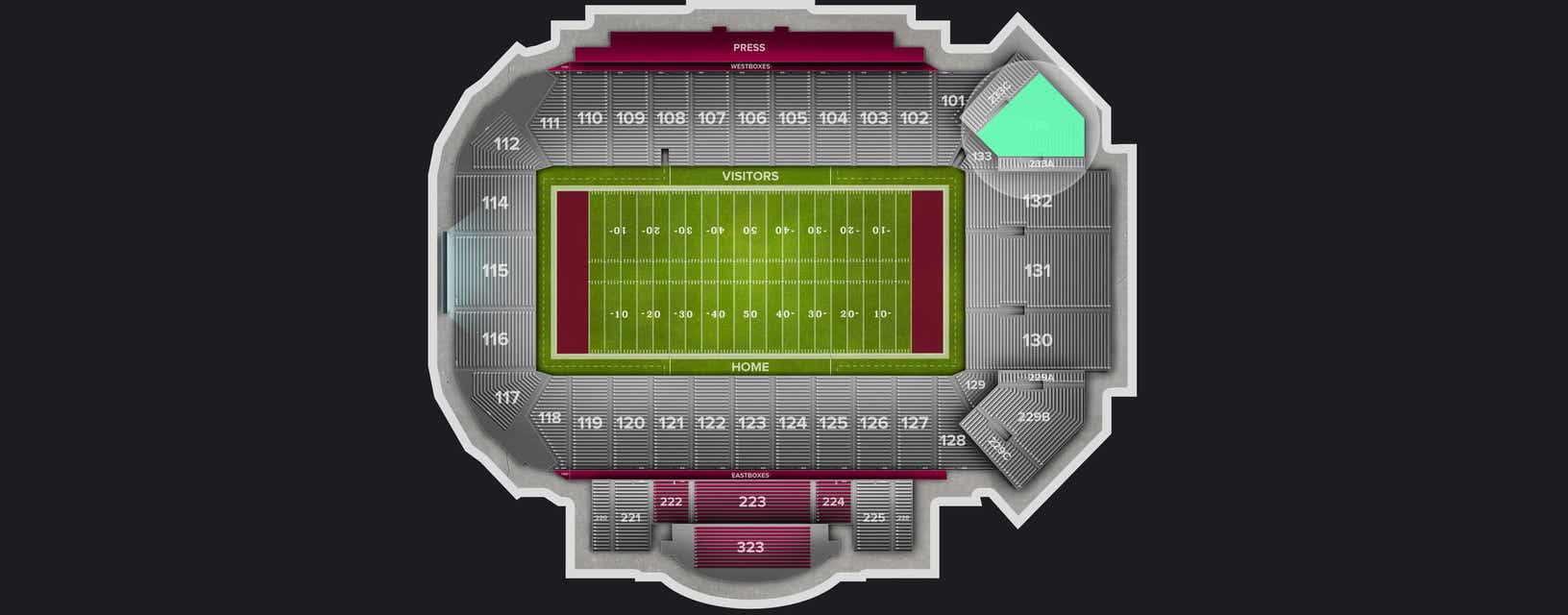 Seat view from Lower Corner