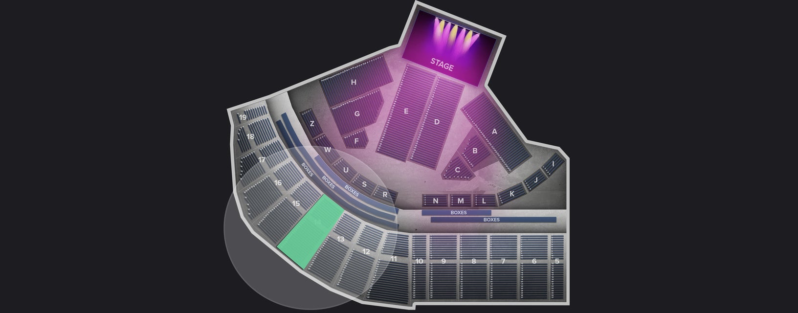 Seat view from Upper
