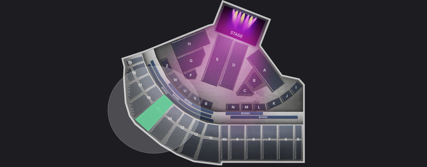 Seat view from Upper