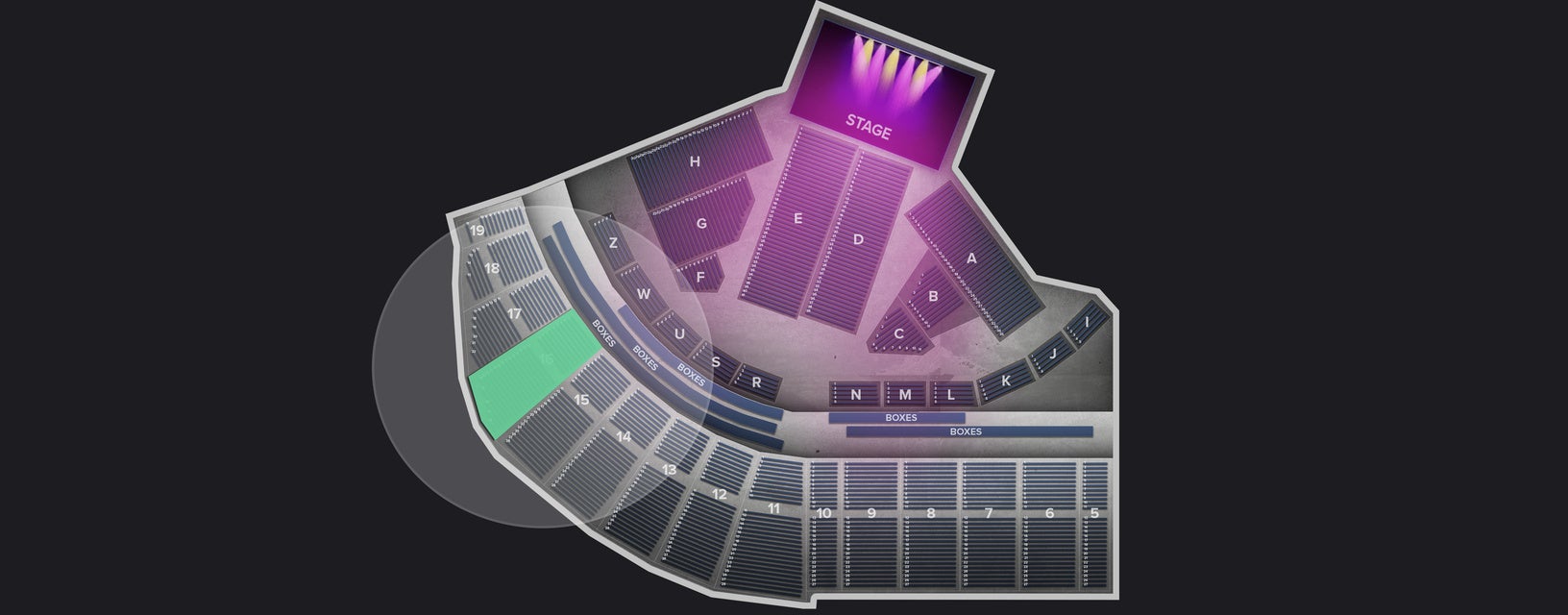 Seat view from Upper