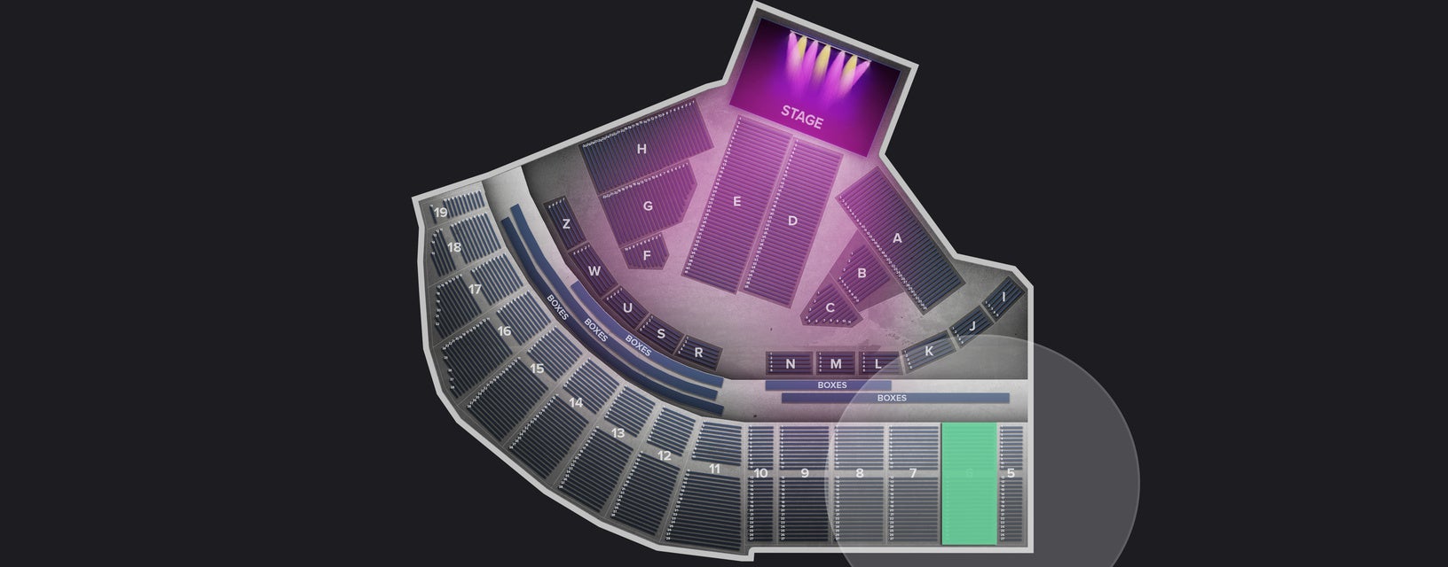 Seat view from Upper