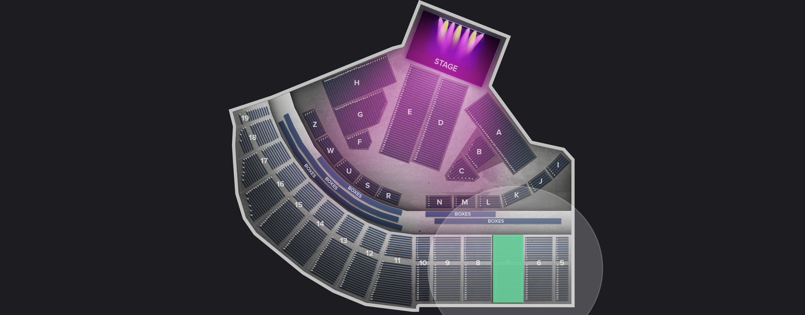 Seat view from Upper