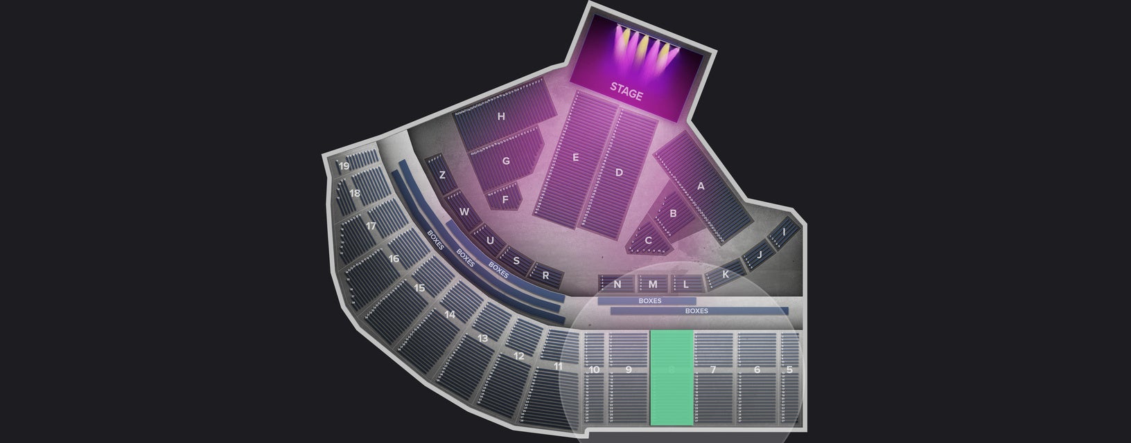 Seat view from Upper