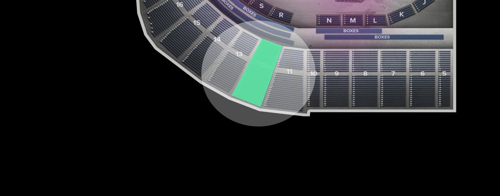 Seat view from Upper