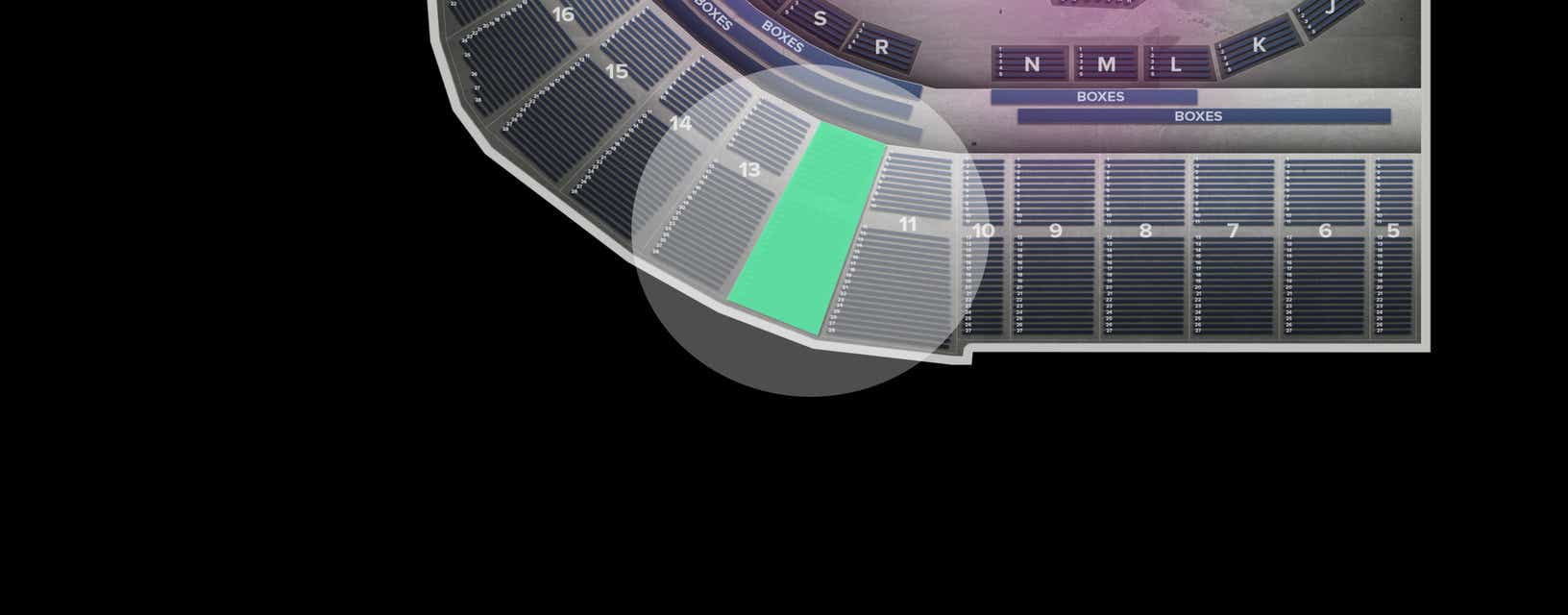 Seat view from Upper