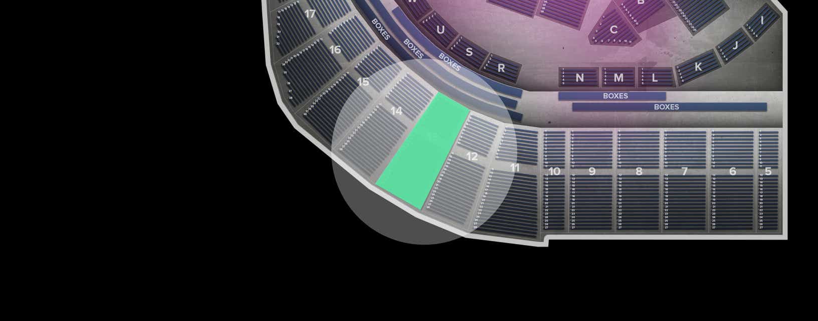 Seat view from Upper
