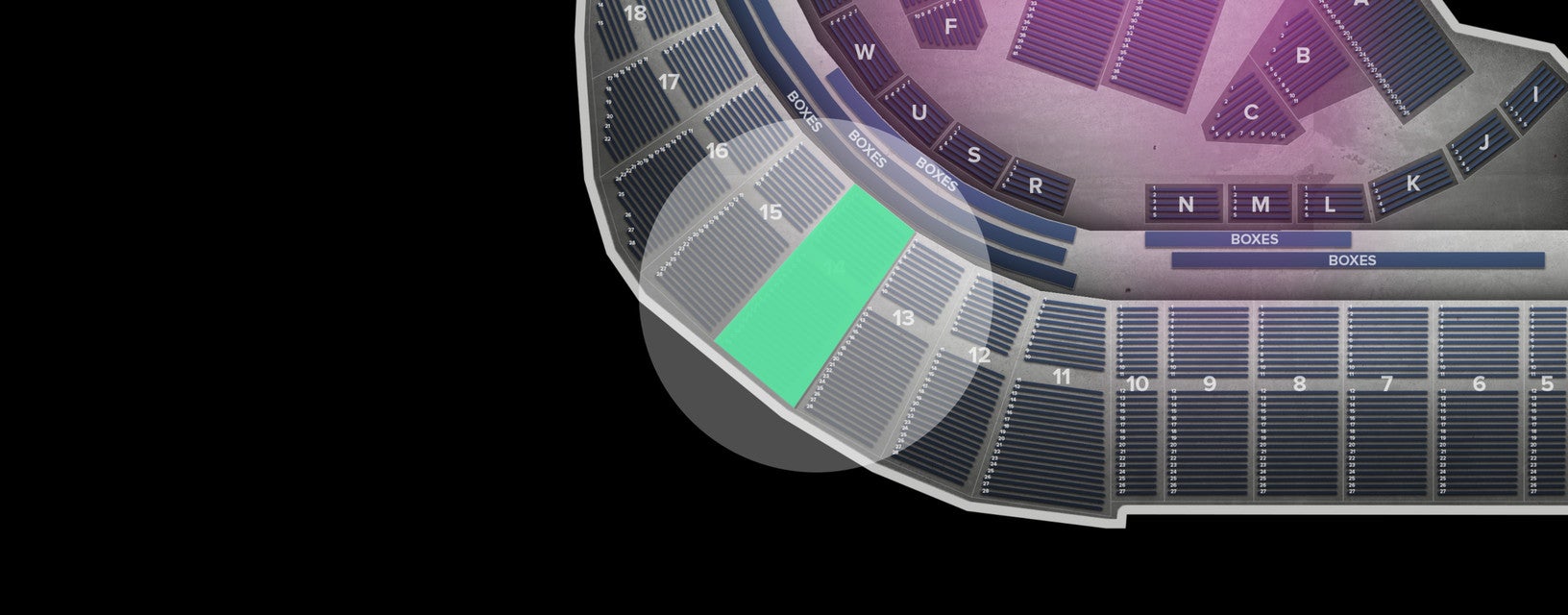 Seat view from Upper