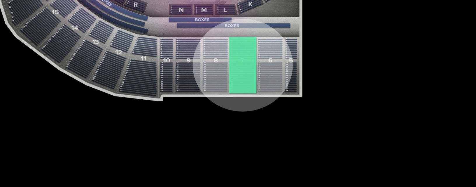 Seat view from Upper