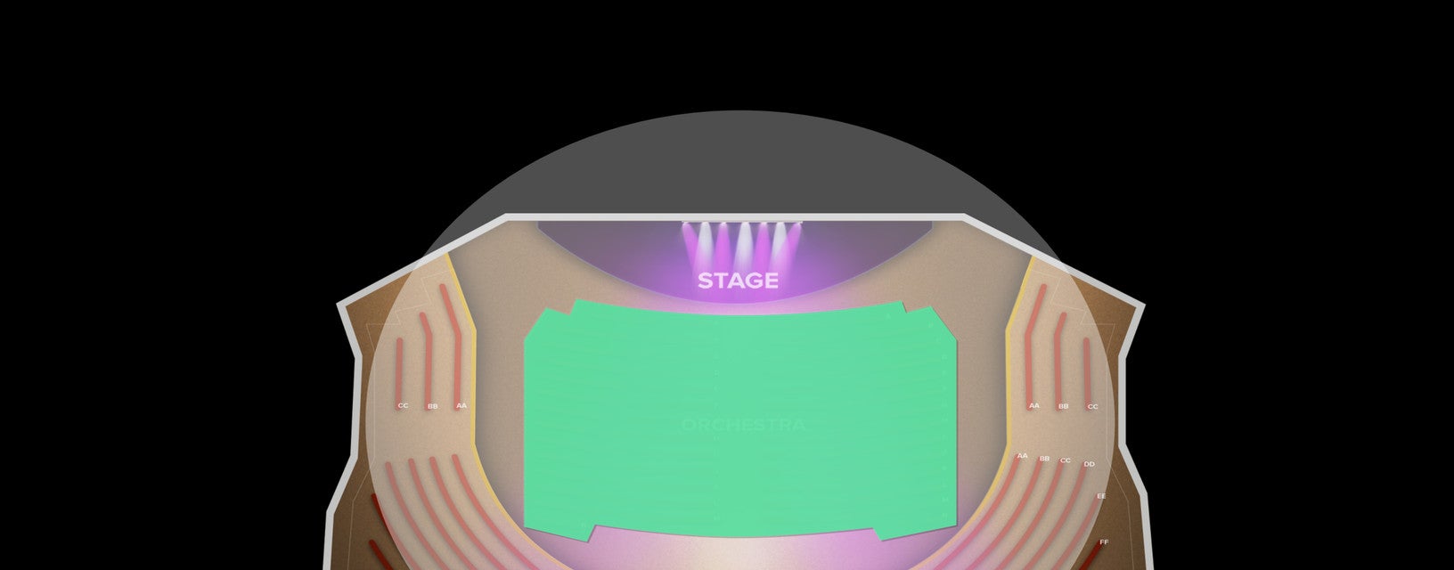 Seat view from Orchestra