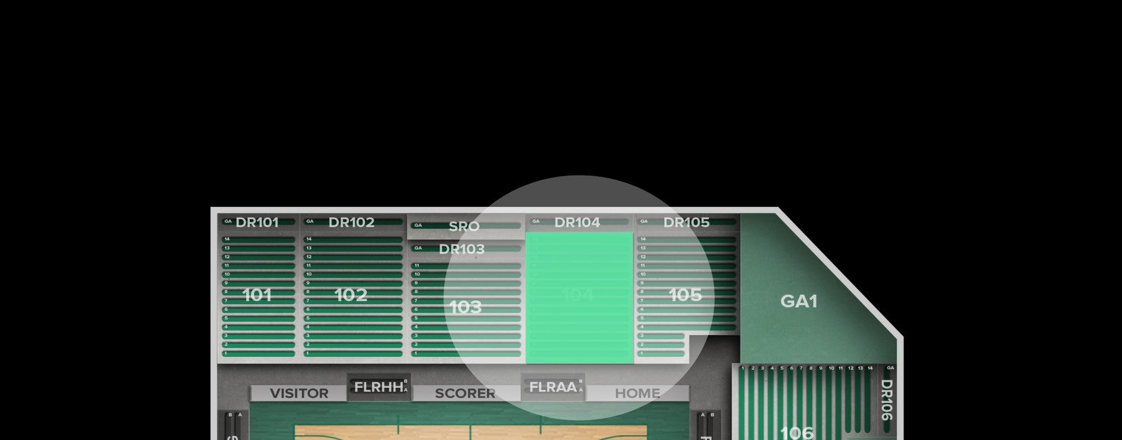 Seat view from Lower Bowl