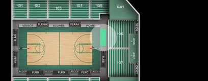 Seat view from Courtside