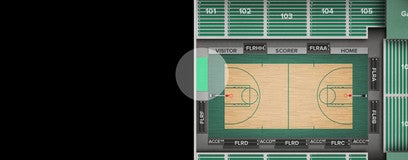 Seat view from Courtside