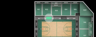 Seat view from Courtside