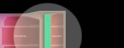 Seat view from Mezzanine