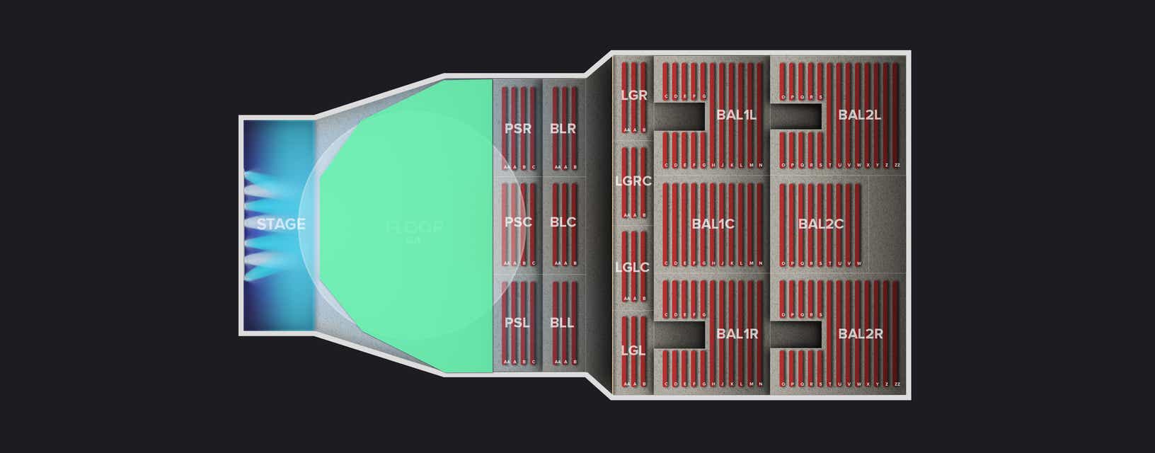 Seat view from General Admission