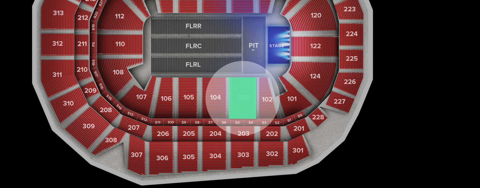 Seat view from Lower