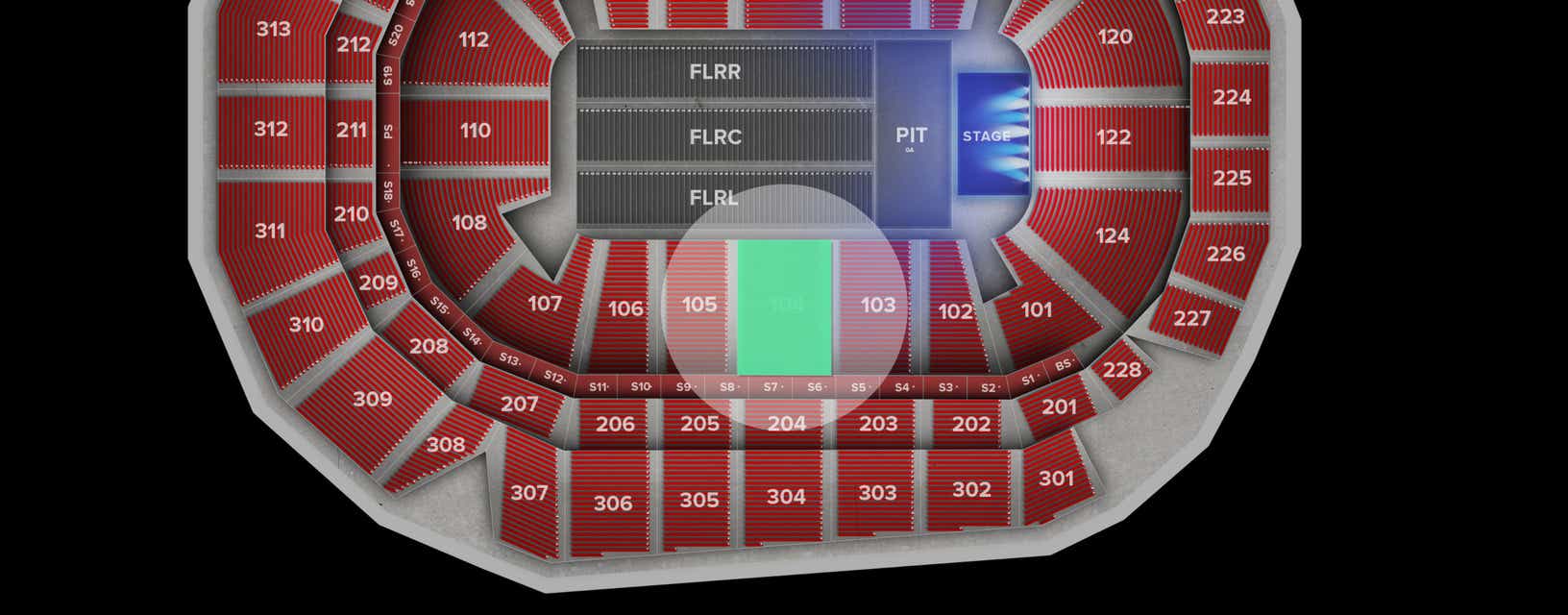 Seat view from Lower