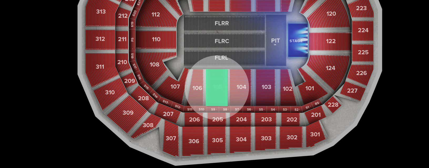 Seat view from Lower