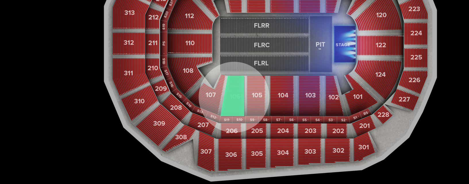 Seat view from Lower