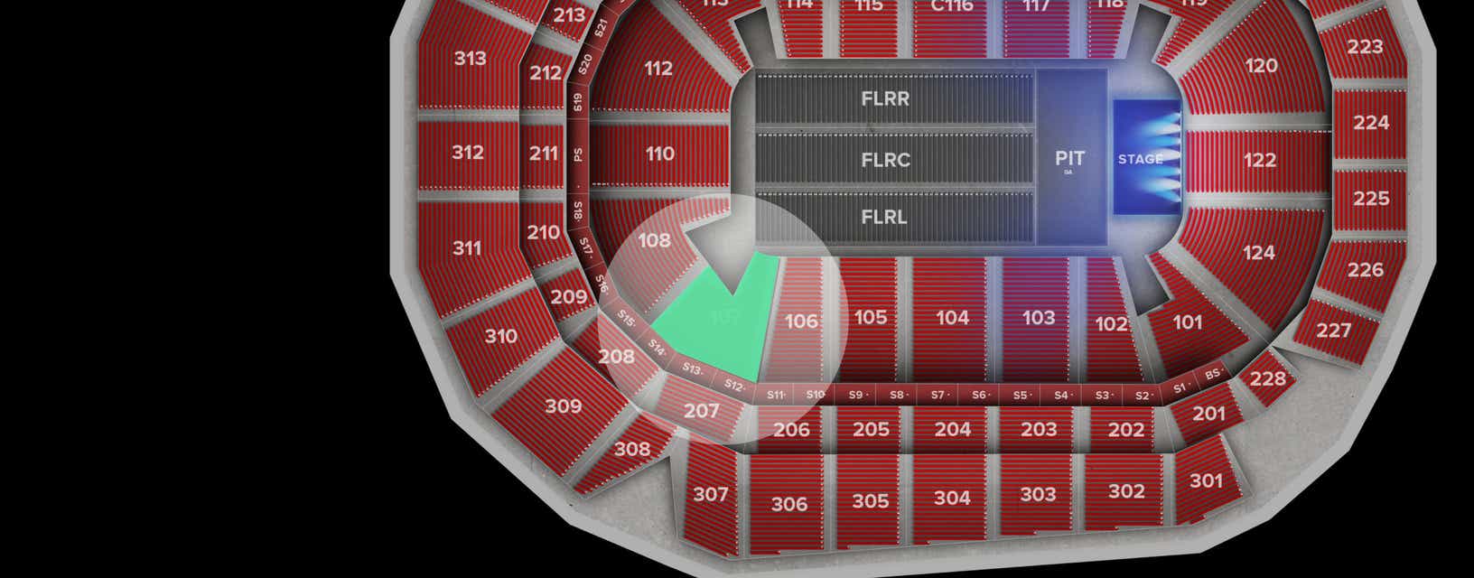 Seat view from Lower