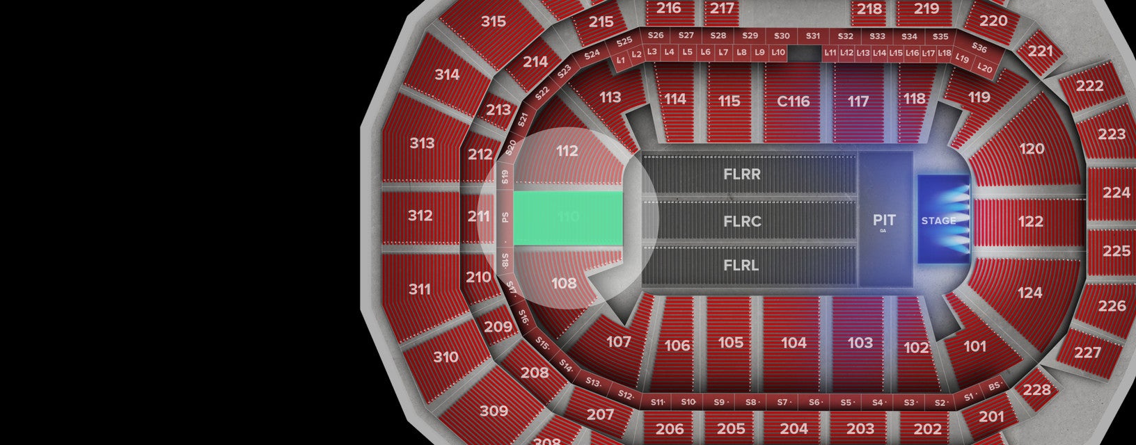 Seat view from Lower