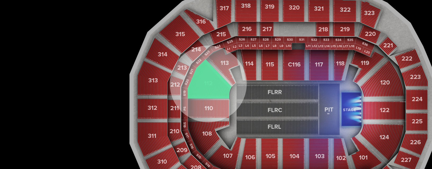 Seat view from Lower