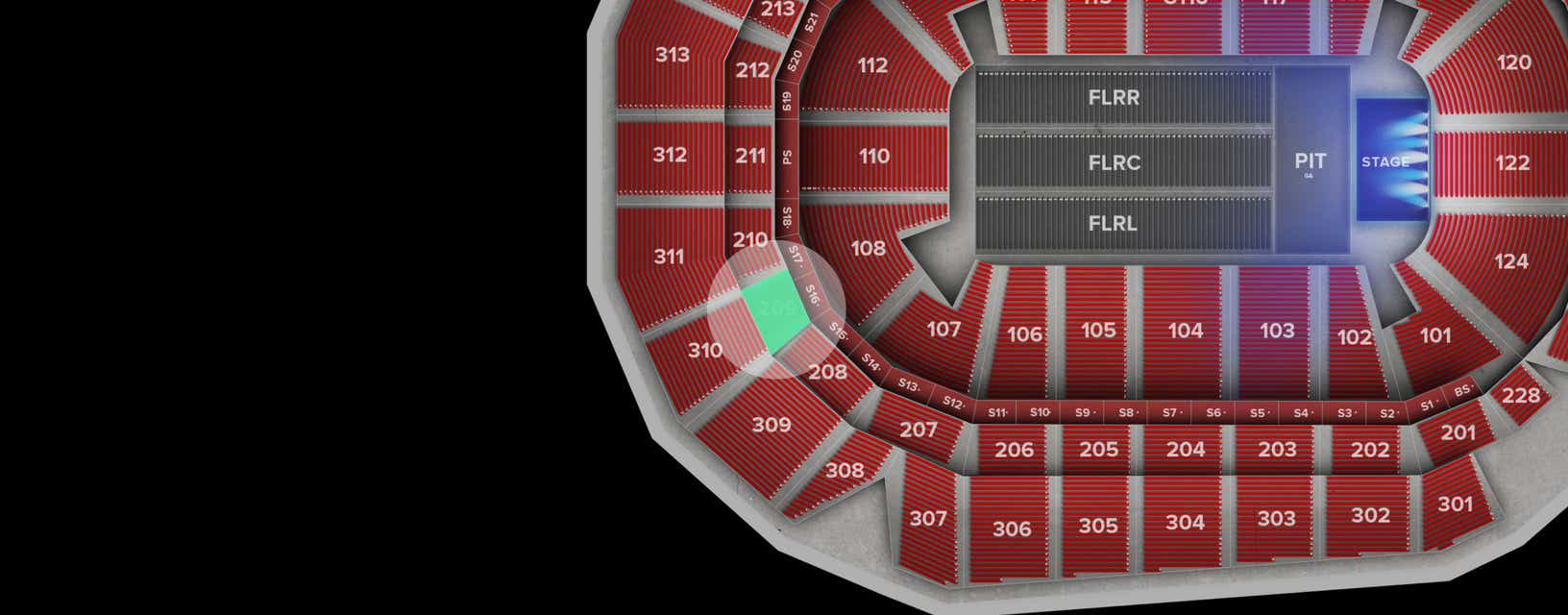 Seat view from Middle
