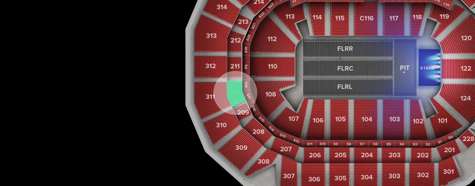 Seat view from Middle