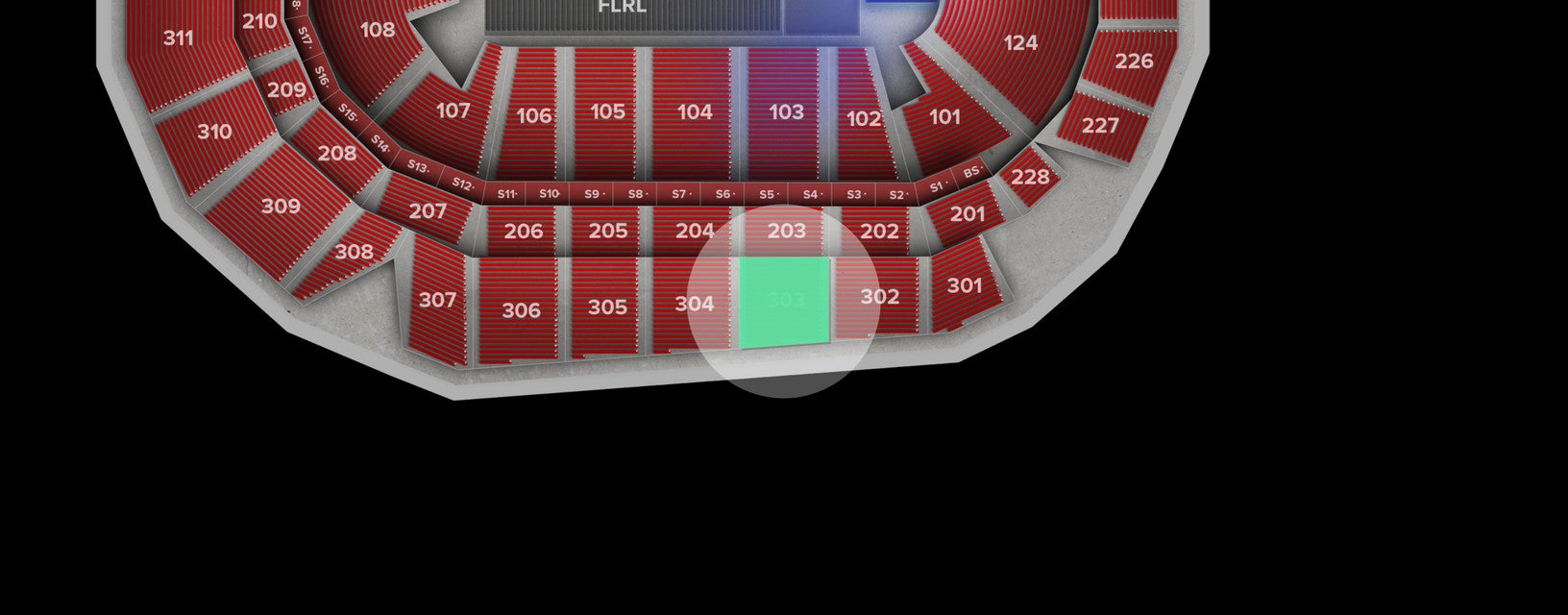 Seat view from Upper
