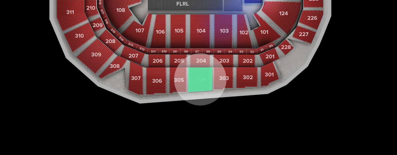 Seat view from Upper
