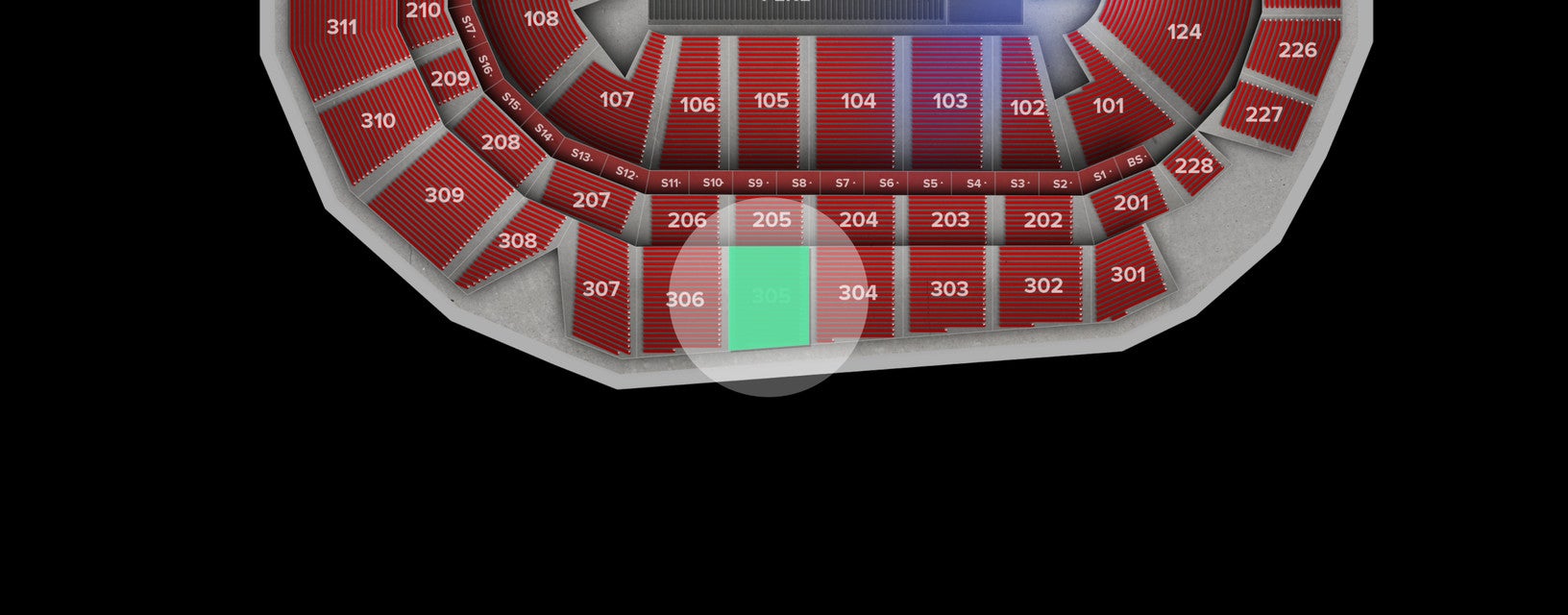 Seat view from Upper
