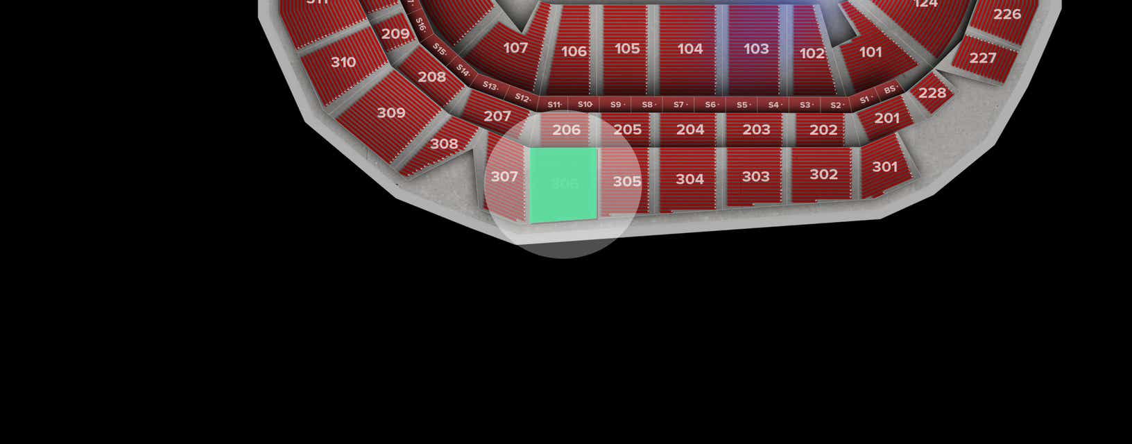 Seat view from Upper