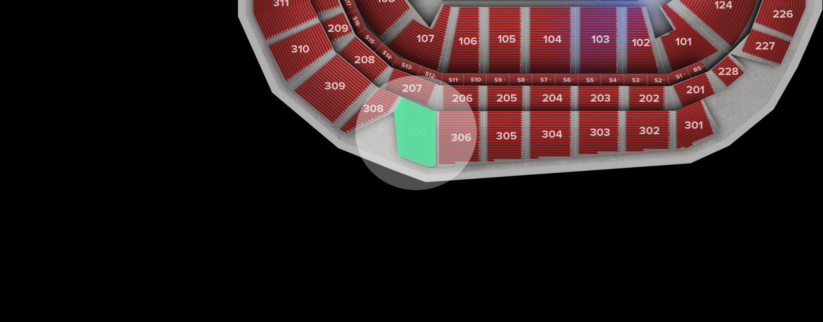 Seat view from Upper