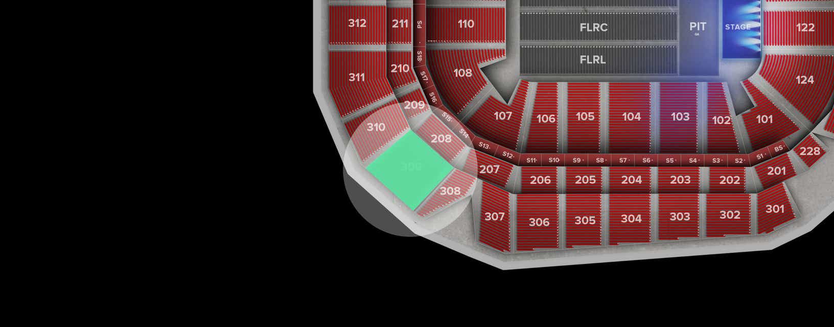 Seat view from Upper