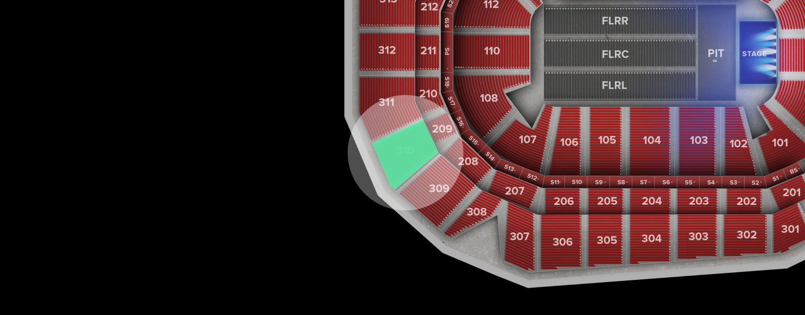 Seat view from Upper