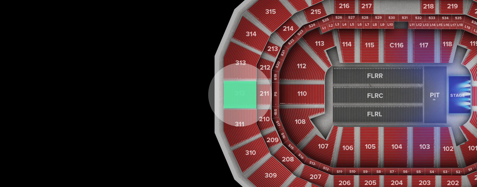 Seat view from Upper