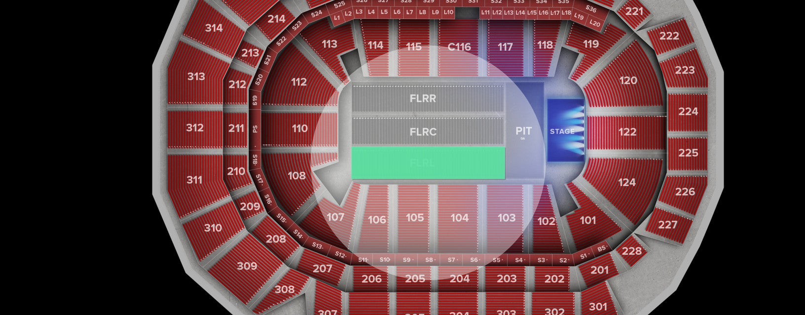 Seat view from Floor