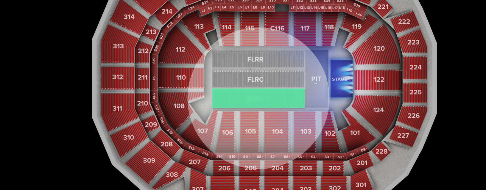 Seat view from Floor