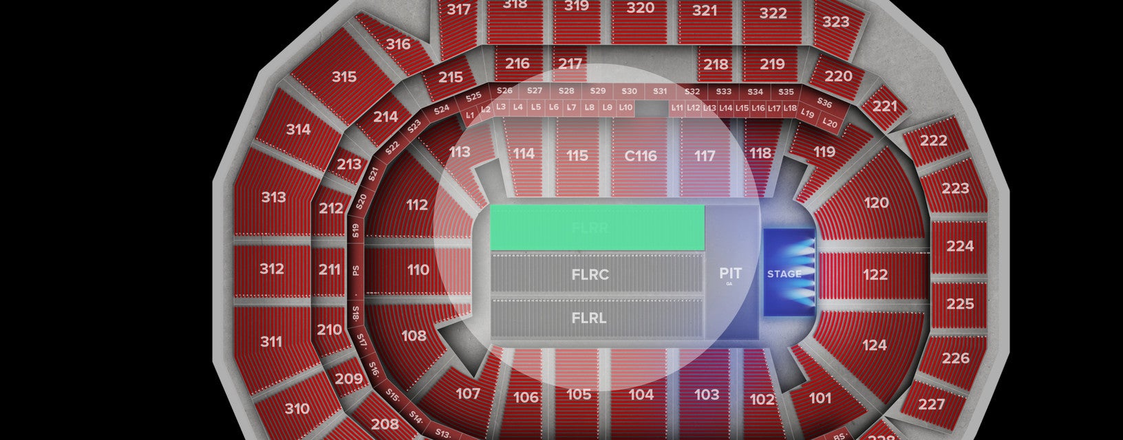 Seat view from Floor