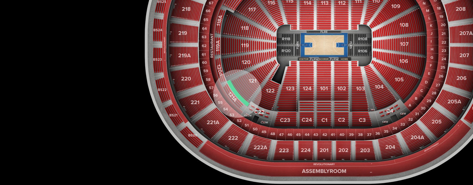 Seat view from Lower