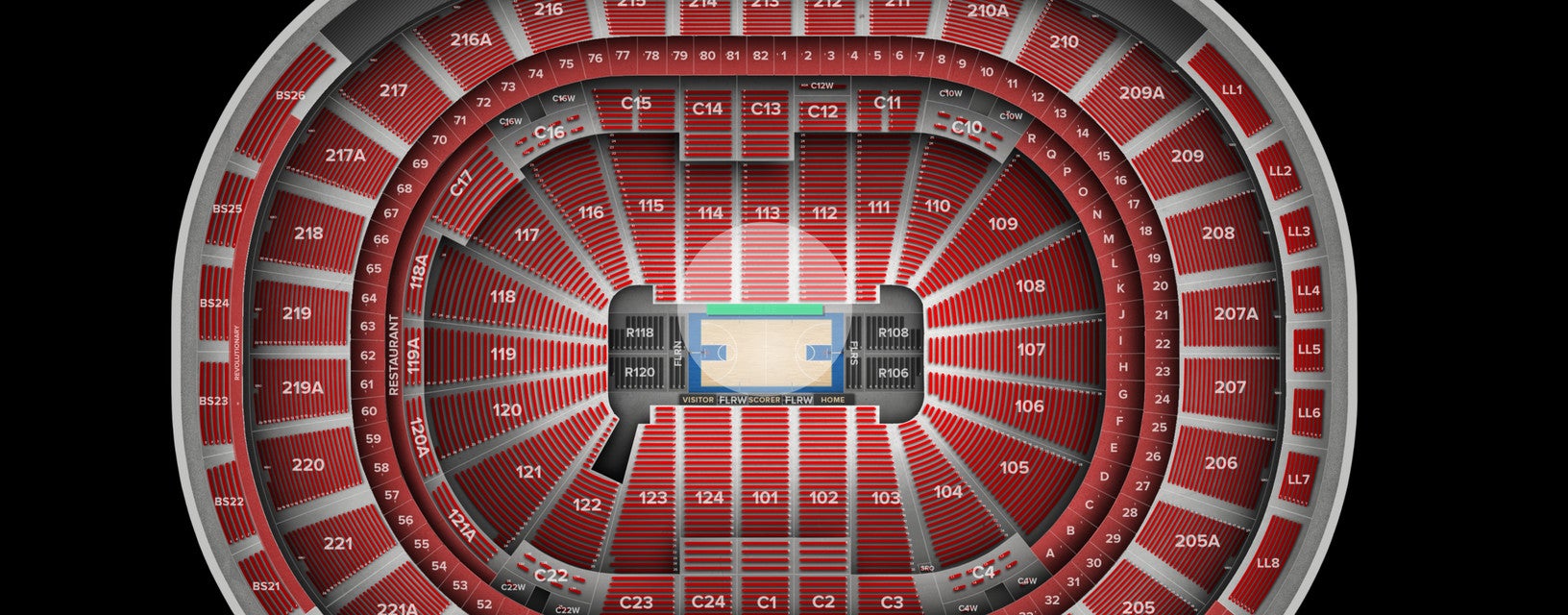 Seat view from Floor