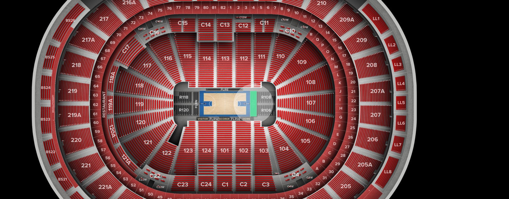 Seat view from Floor