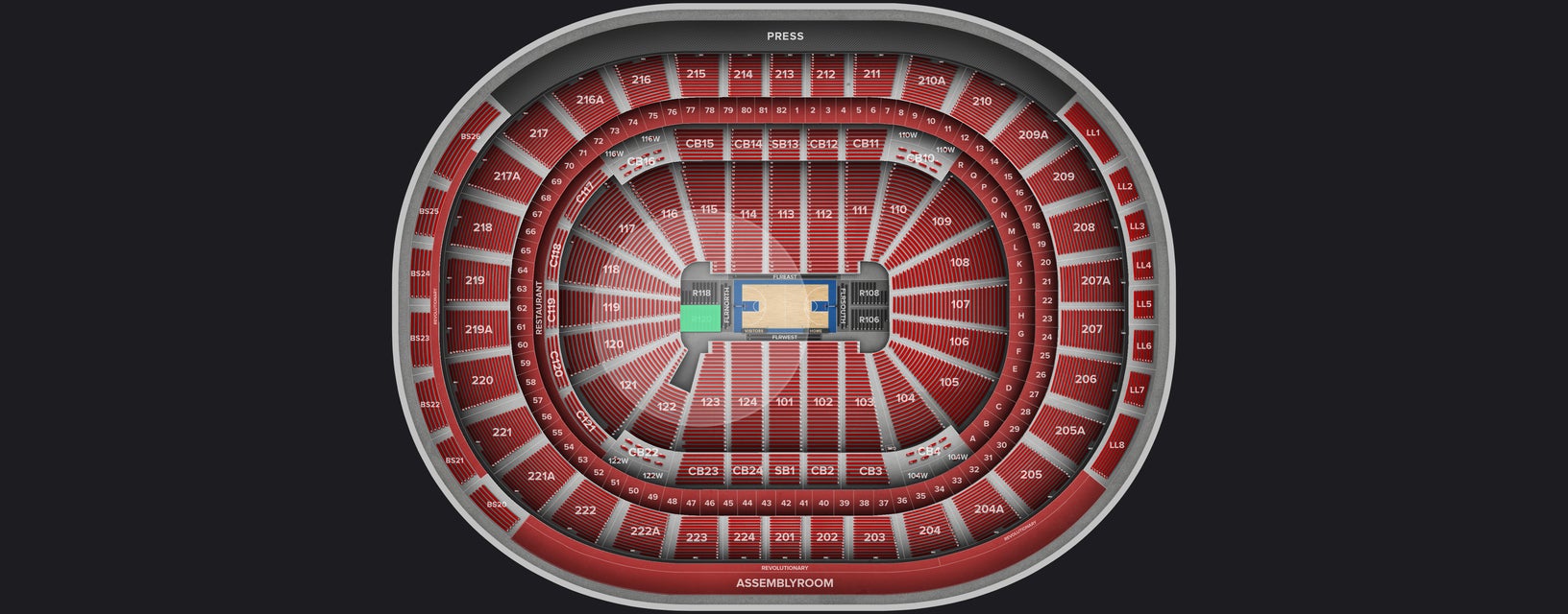 Seat view from North