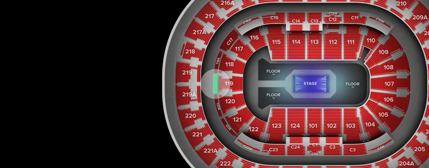 Seat view from Lower