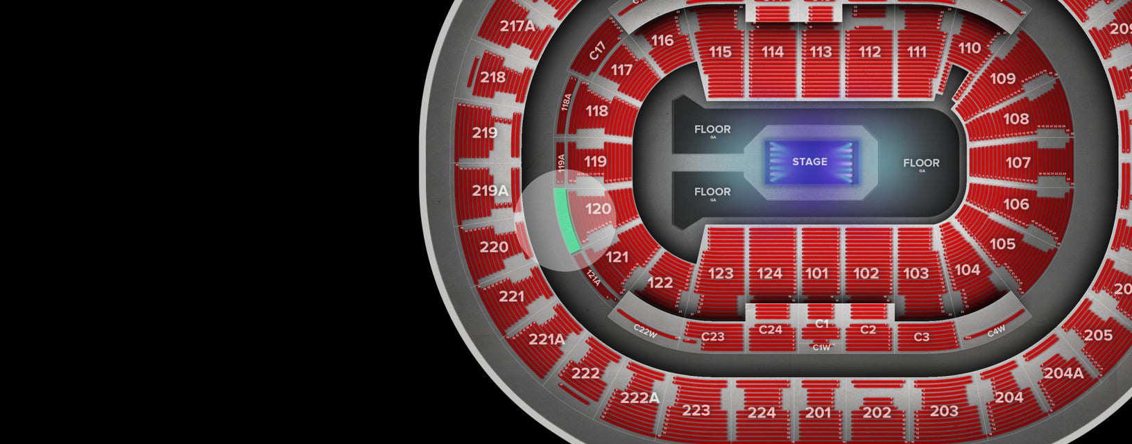 Seat view from Lower