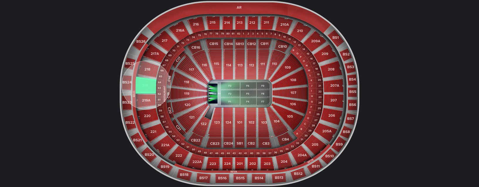 Seat view from Upper