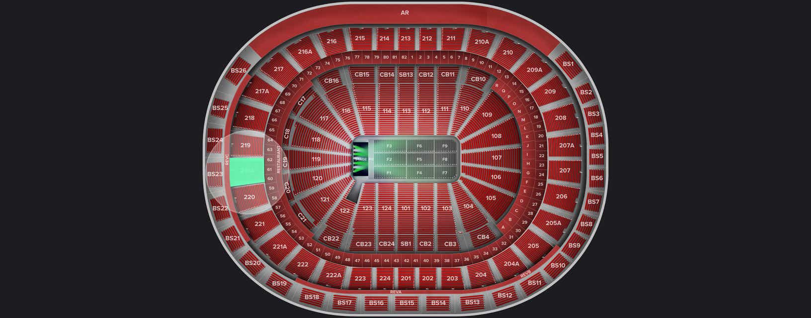 Seat view from Upper