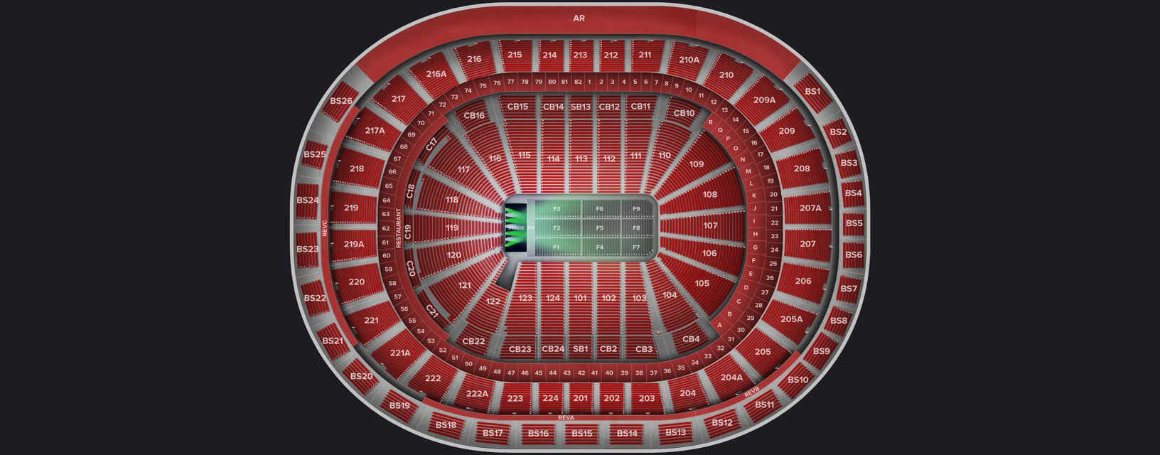 Seat view from Club Box