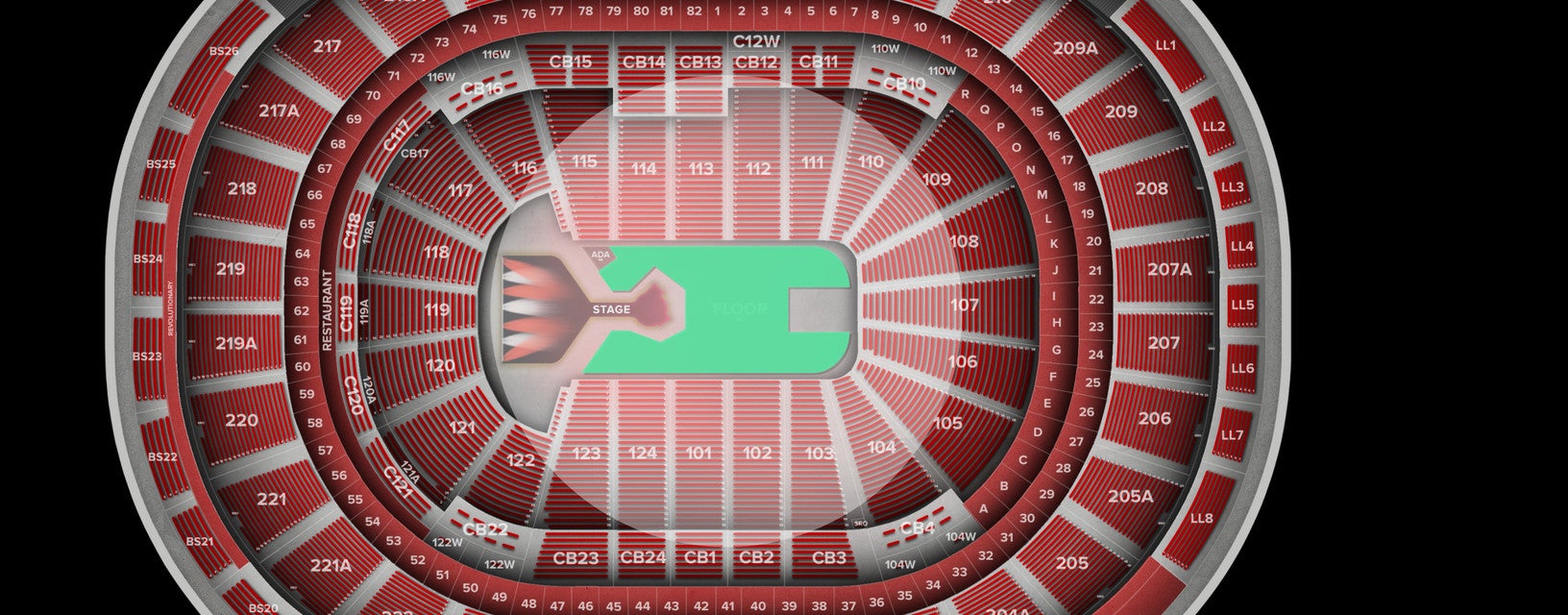 Seat view from Floor