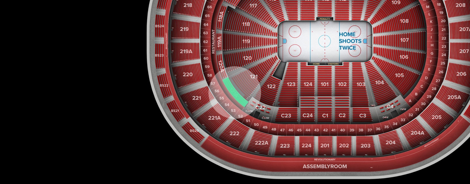 Seat view from Lower